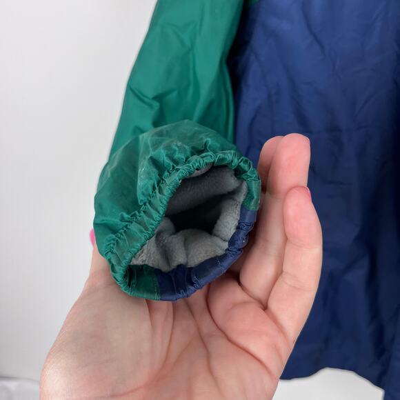 L.L. Bean Kids Lined Trail Model Wind and Rain Jacket Color Block S 4T - Picture 6 of 15